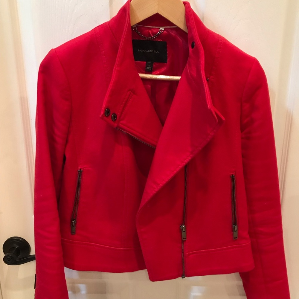 Red Moto Jacket